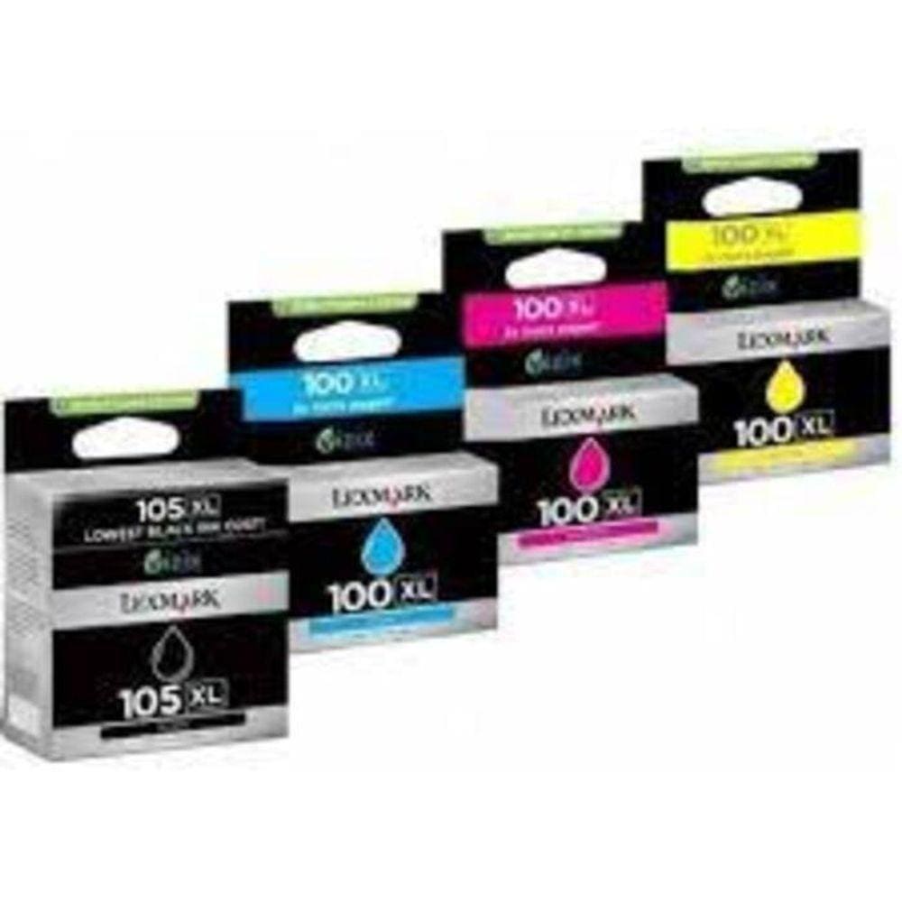 Cartucho Lexmark 100xl 105 Kit 4 Cores
