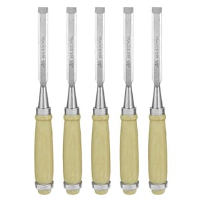 Kit 5 Formão Madeira Corte Entalhe 1/2 Pol 12Mm Tradestar