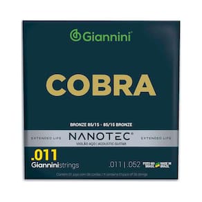 Corda P/ Violão Aço Giannini Nanotec Cobra GEEFLK PN 11/52 - EC0559