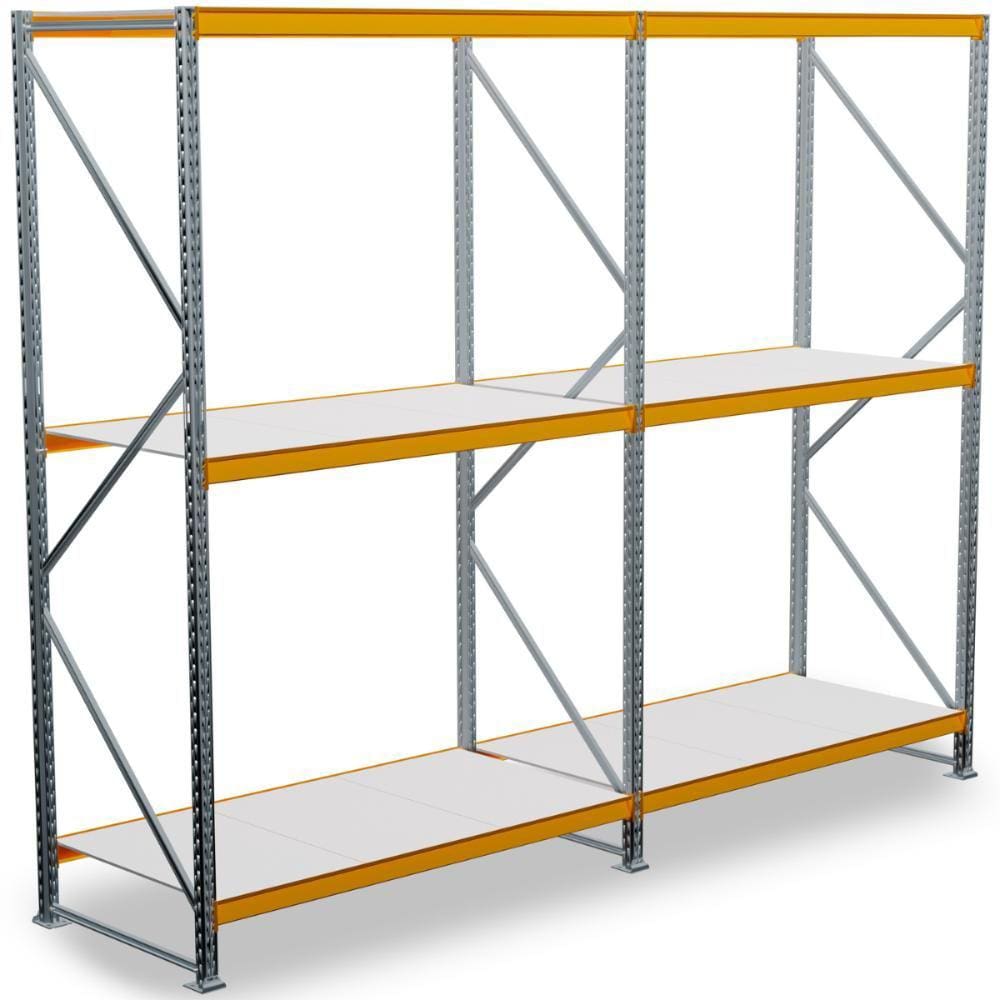 Mini Porta Pallet 1 Inicial 1 Continuação 200x180x60 3 Nível Com Bandeja de Aço - Amapá