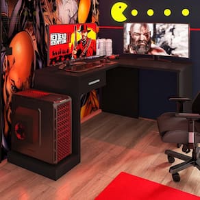 Mesa Gamer de Canto com Gaveta Wayra