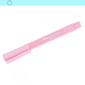 Caneta Rosa Pastel Faber-Castell Fine Pen Hidrográfica