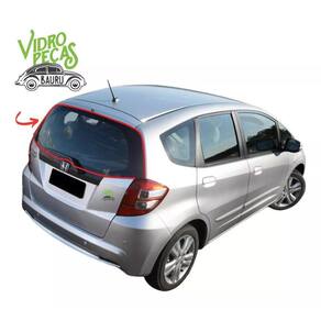 Borracha Vidro Traseiro Vigia Honda New Fit 2010 Em Diante