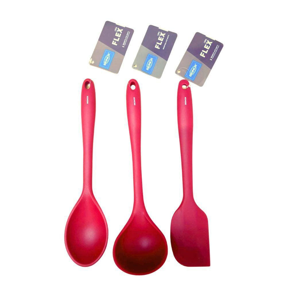 Kit Utensilios 3 Peças Vermelho Brinox