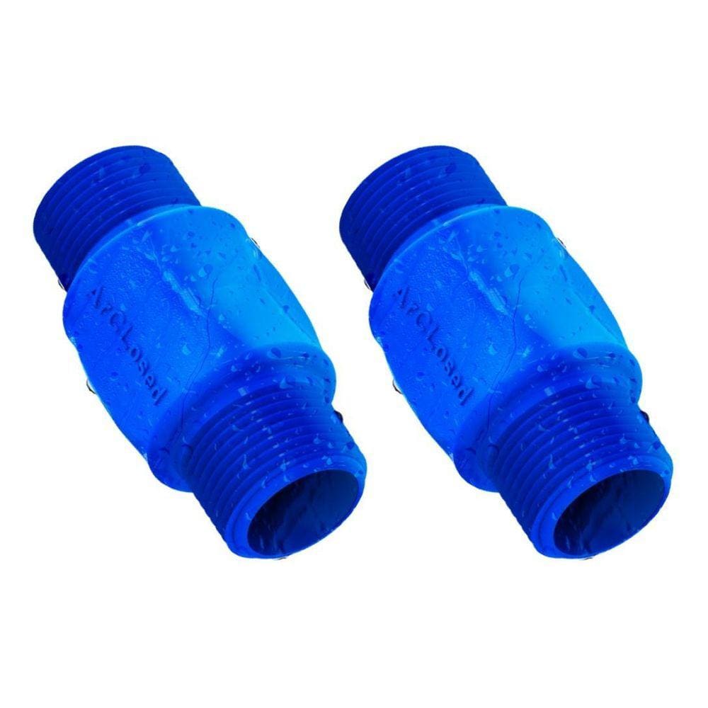 Válvula Retenção Universal Kit 2X Rosca Macho 3/4 Pvc Rígido