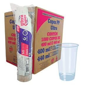 Copo Desc. 400ml PP Transp. Ultratherm 500 Uni.