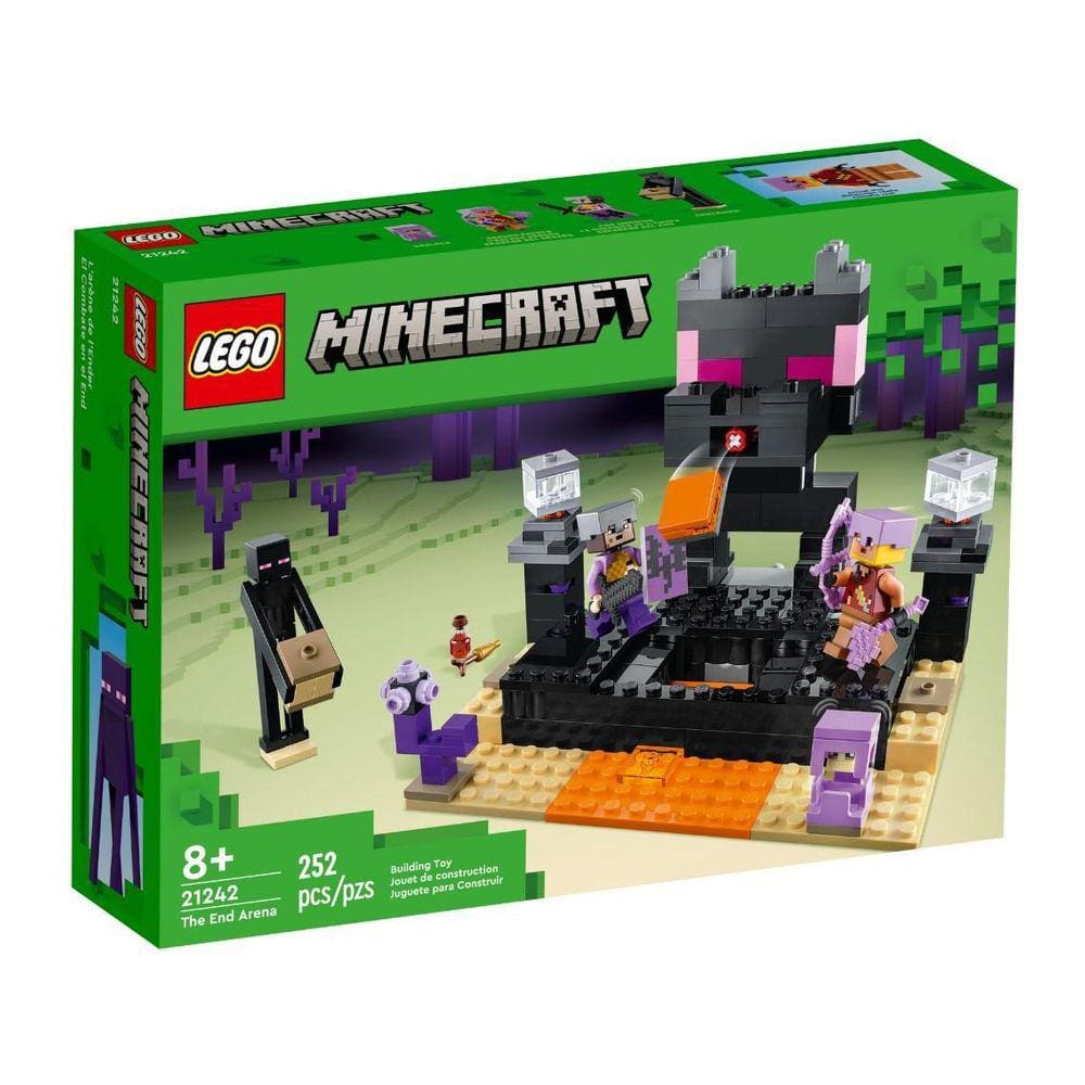 Lego Minecraft Arena do End - 21242, Guerreiro e Arqueiro