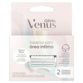 Carga para Aparelho de Depilar Gillette Venus Especial para Área Íntima 2 Unidades