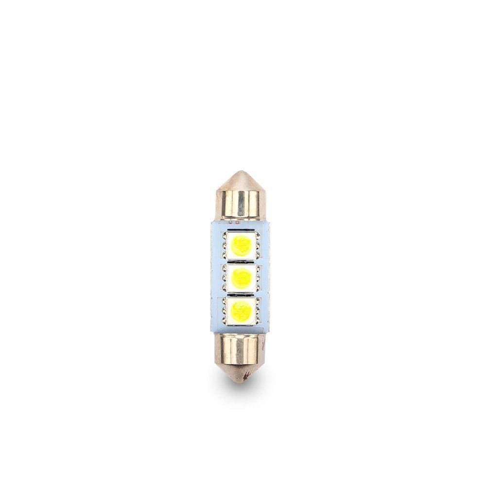 Lâmpada Led Interior Carro Torpedo 3 Leds 5050 31 Mm Tarponn