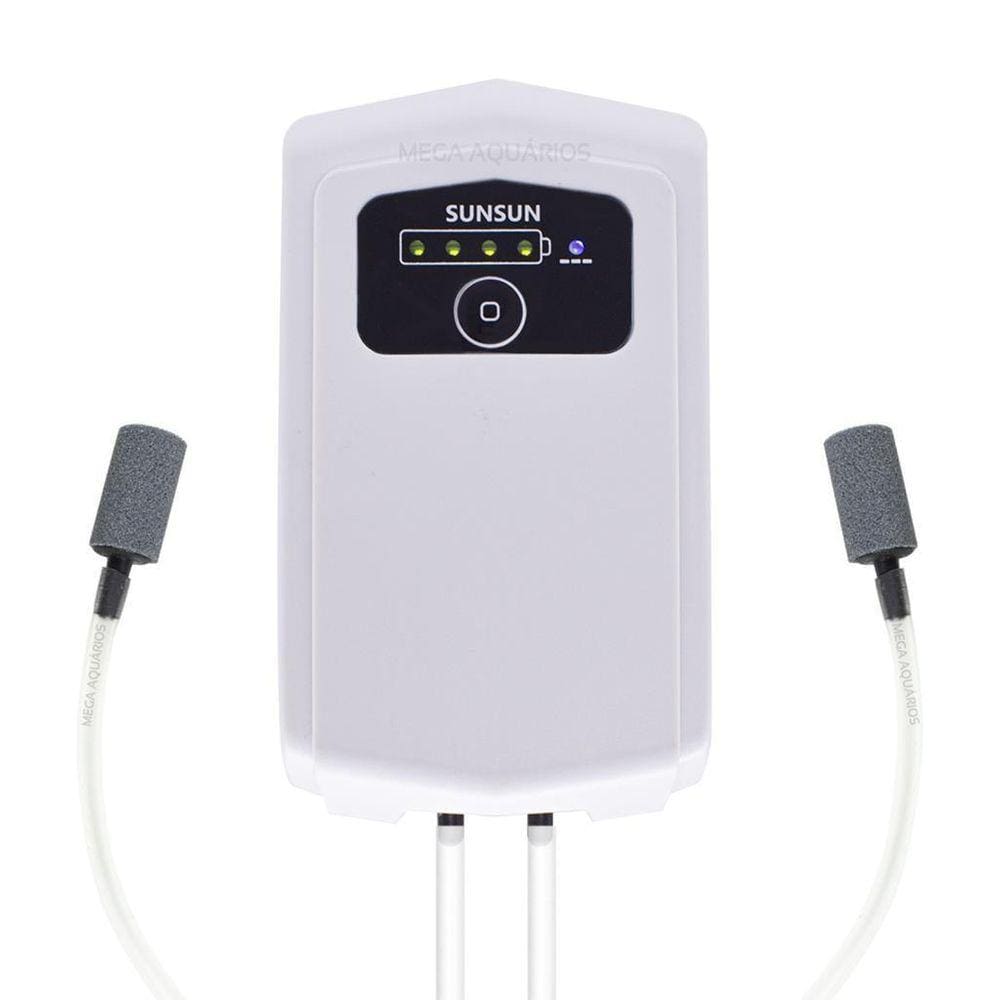 Compressor Ar Nobreack Sunsun Apq-102 Aquário Queda Luz