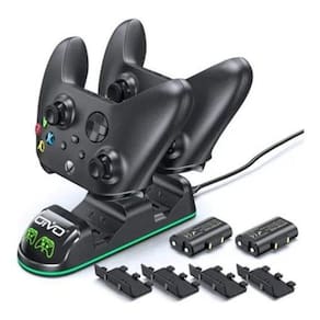 Kit Carregador Duplo Dock + 2 Bateria Xbox Series One X / S