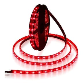 Fita Led 5050 Vermelha Fina 5 Metros Silicone Ip65 Decoração