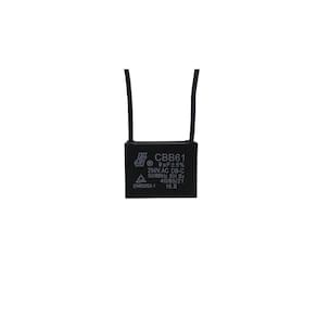 Capacitor Quadrado Cbb61 Para Ventilador 2 Fios 9uf 250vac