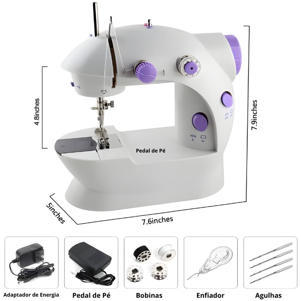 Costura em Qualquer Lugar: Mini Máquina Portátil CounterTech