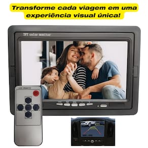 Upgrade Veicular: Tela Monitor LCD 7 Polegadas Digital com Controle!