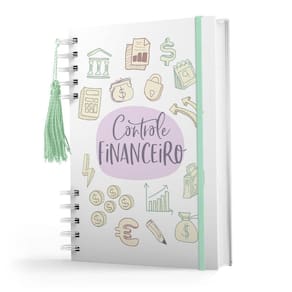 Caderno Controle Financeiro Capa Dura Registro Financeiro