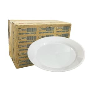 200 Pratos Acrílico 22cm Branco Elite