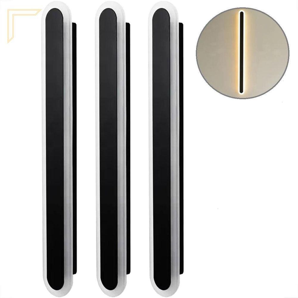 Kit 3 Arandela Interna Borda Luminosa Led 60 Cm Cabeceira