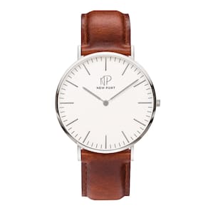 Relógio Feminino Ultra Fino Analógico Elegante Pulseira De Couro Sintético Minimalista 40mm