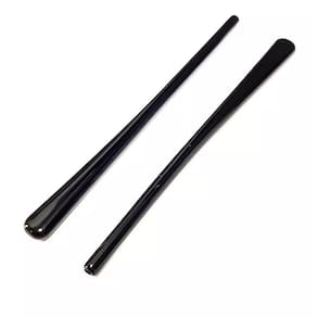 Kit 02 Pares Ponteiras Óculos Silicone/Acetato Preto P 35