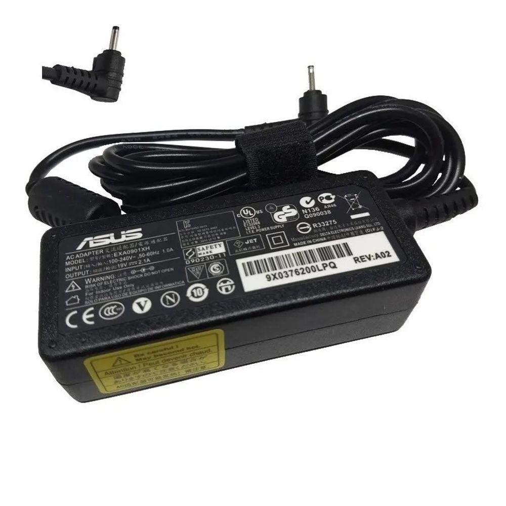 Fonte para Notebook Asus, 19v, 2.1a, 40w, Plug Agulha EEEPC 2.5mm X 0.7mm - EXA0901XH