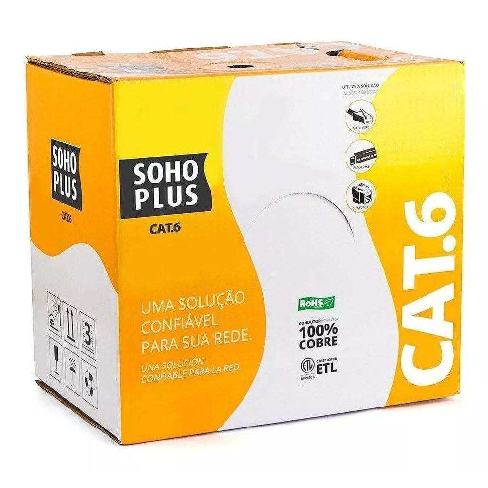 Cabo De Rede Cat6 Soho Plus Furukawa Azul C/305Mts
