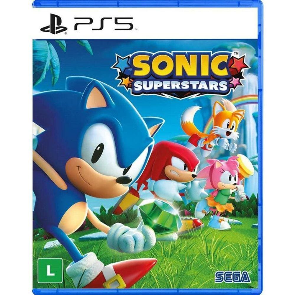 SONIC SUPERSTARS PS5 2D Clássico + Skin LEGO