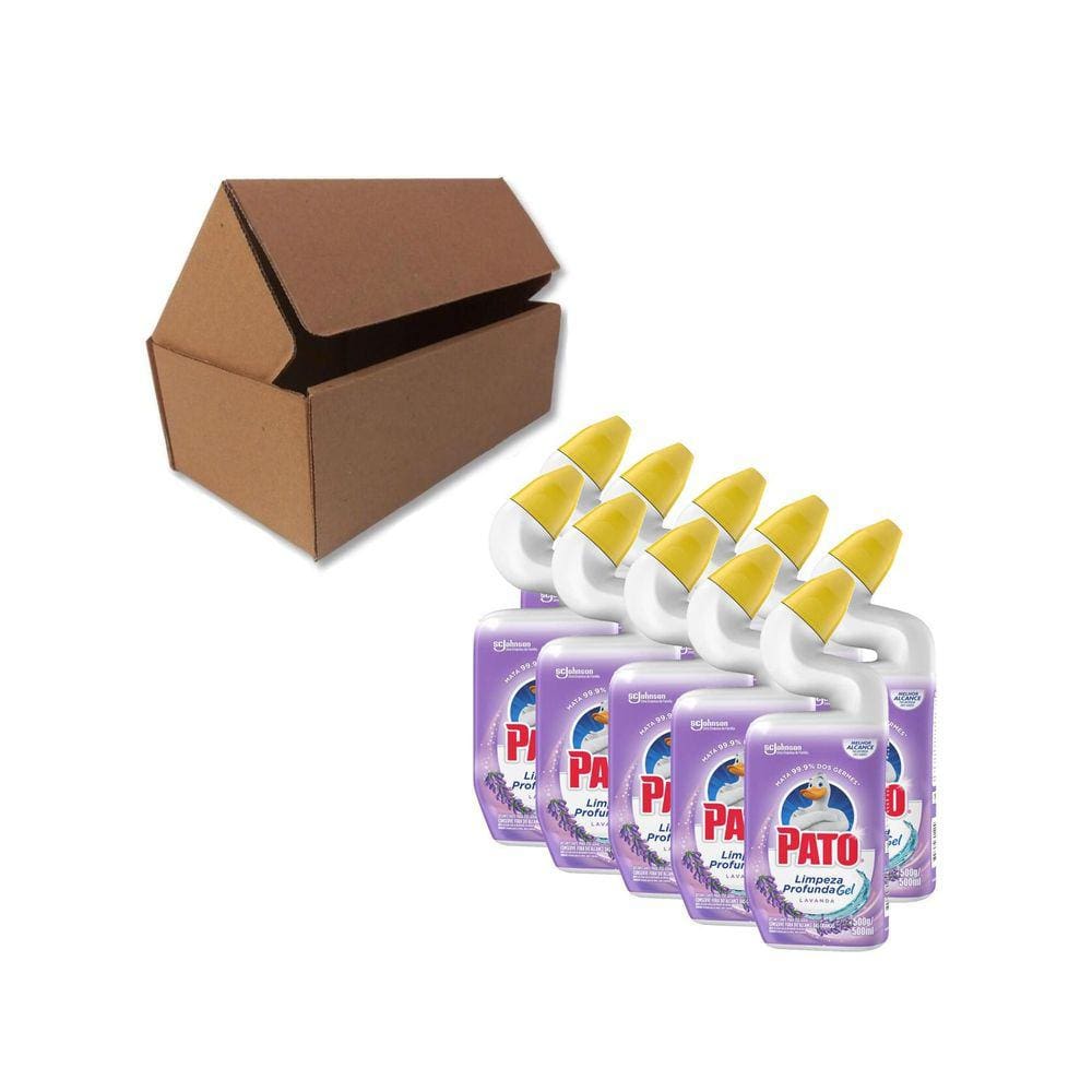 Desinfetante Pato Lavanda Limpeza Profunda Kit 10