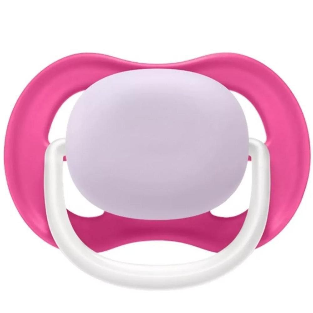 Chupeta Ultra Air Happy Lisa 6-18M Rosa Philips Avent