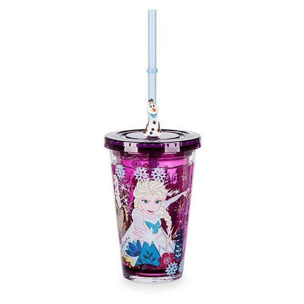 Copo Frozen Com Canudo