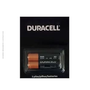 Pilhas Alcalina AAA Duracell 1,5V, Com 2 Unidades - MN2400B2