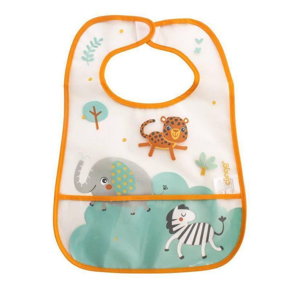 Babador Com Bolso Coletor Safari - Clingo