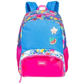 Mochila Escolar Juvenil Floral Plus Tropical Costas G