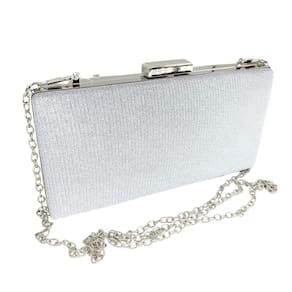 Bolsa clutch feminina brilhosa de festa carteira de mão luxo