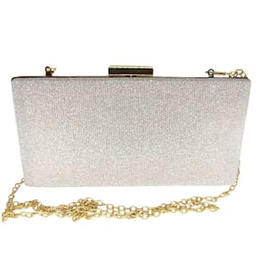 Bolsa clutch feminina brilhosa de festa carteira de mão luxo