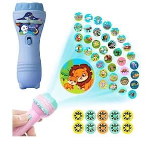Brinquedo Lanterna Projetora Infantil Com Bateria 24 Imagens