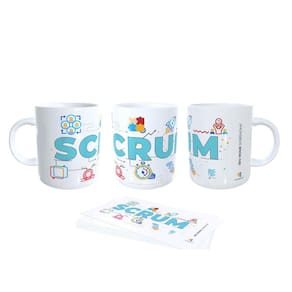 Caneca Scrum Arte, Porta Copos + Tecnologia + Seu Nome