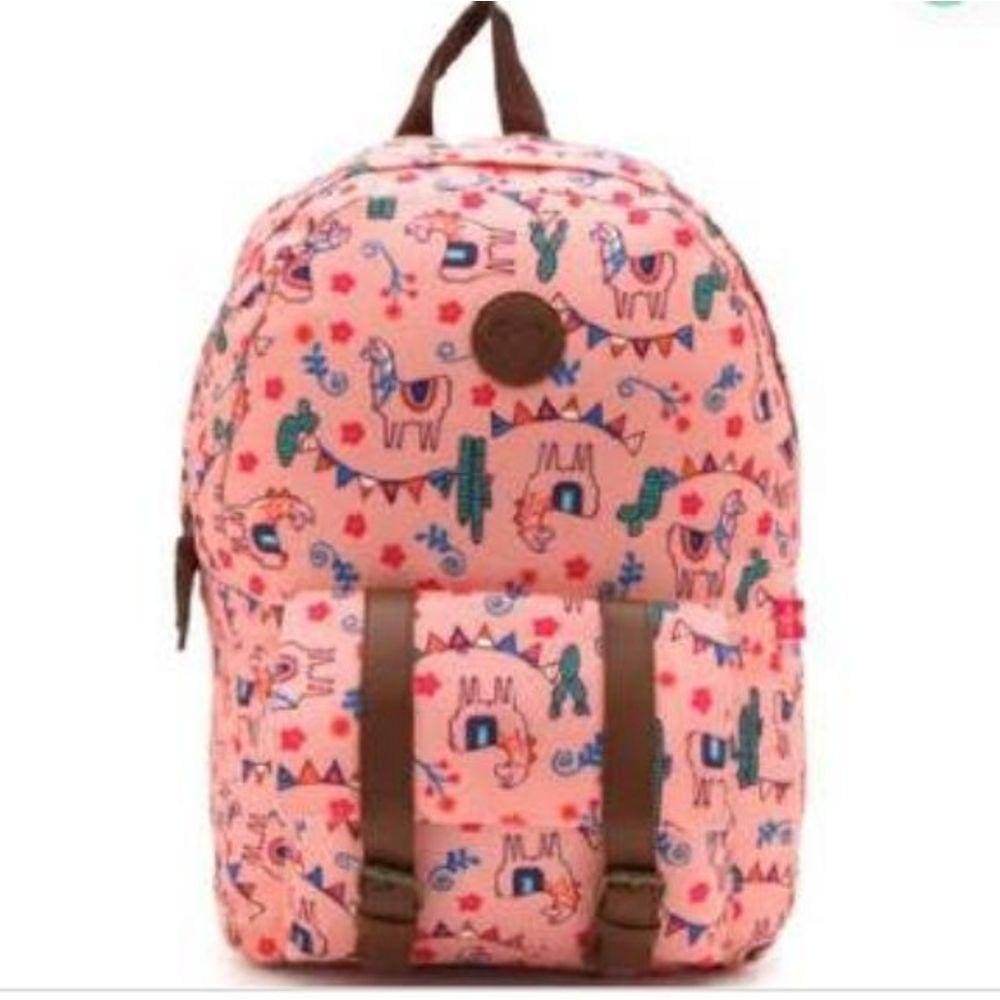 Mochila juvenil Lhama e cactos