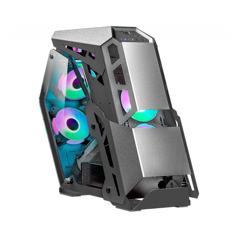 Gabinete Gamer K-Mex Stryker, Lateral em Vidro, Preto, Sem Fonte e Fan - CG-04BA (CG04BARH001CB0X)