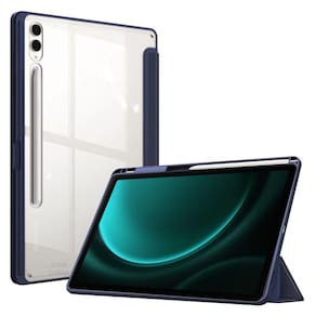 Capa Slot Caneta Samsung Tab S9 FE+ 12.4 Azul Marinho