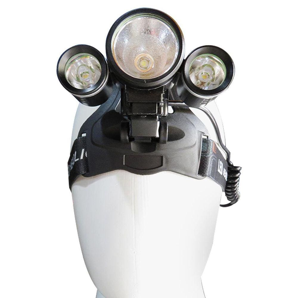 Lanterna de Cabeça B-MAX BM-808 para Ciclismo com 3 LED`s