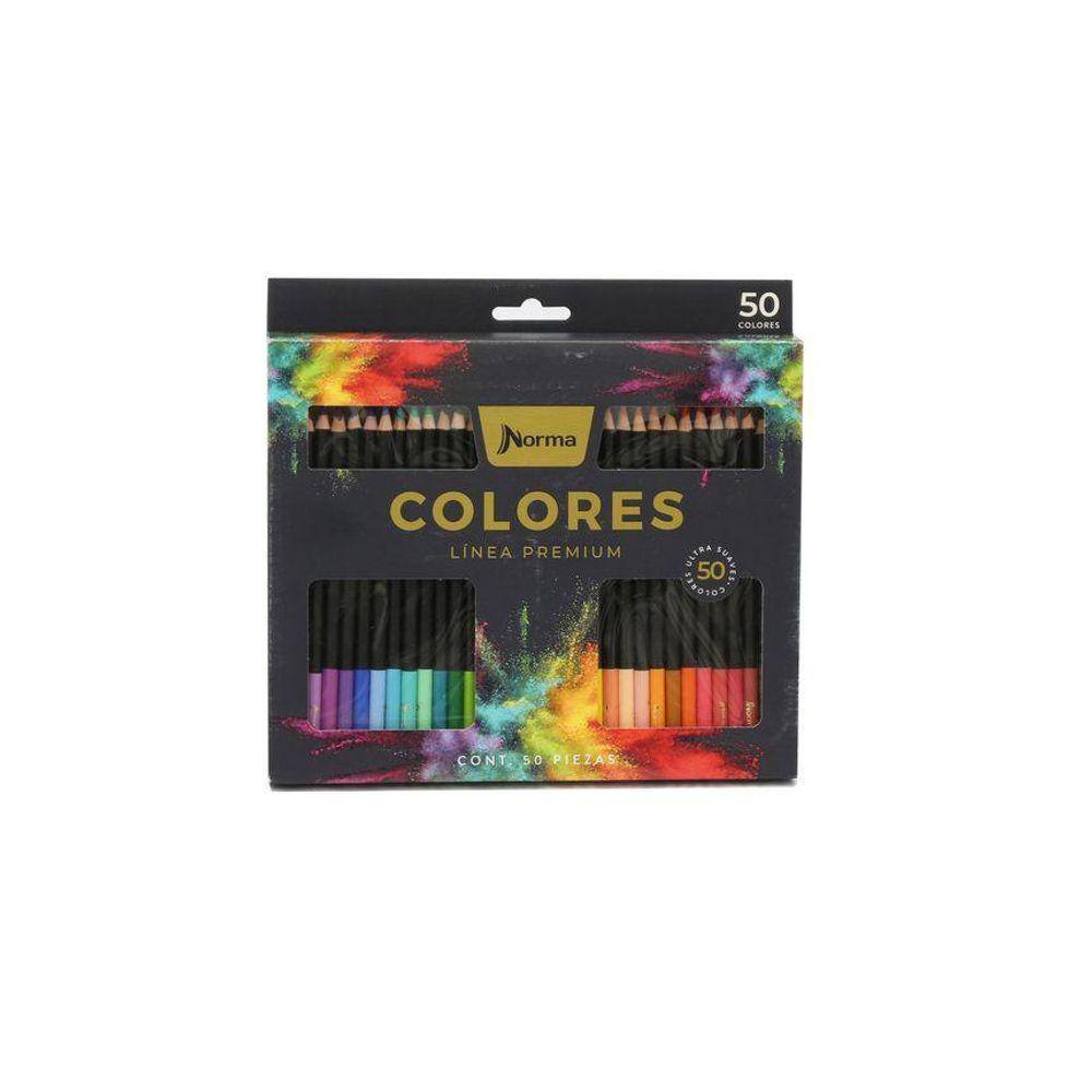 Lapis 50 Cores Norma Premium Redondo 4Mm