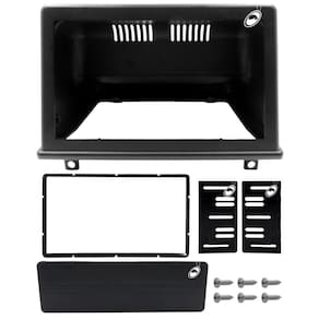 Moldura de Painel 2 Din 7" Polegadas Corsa G1 Hatch e Sedan Classic Preto