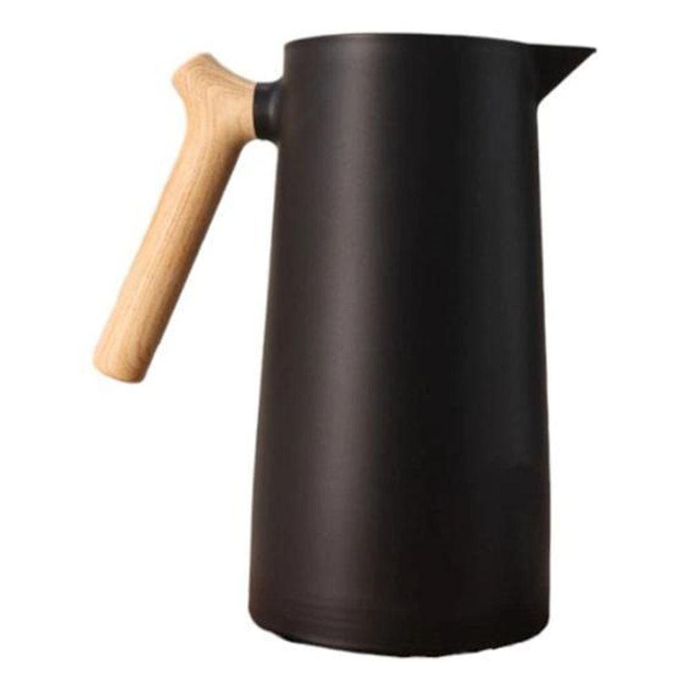 Jarra Garrafa Térmica Alça Curvada 1000Ml Café Cabo - Preto