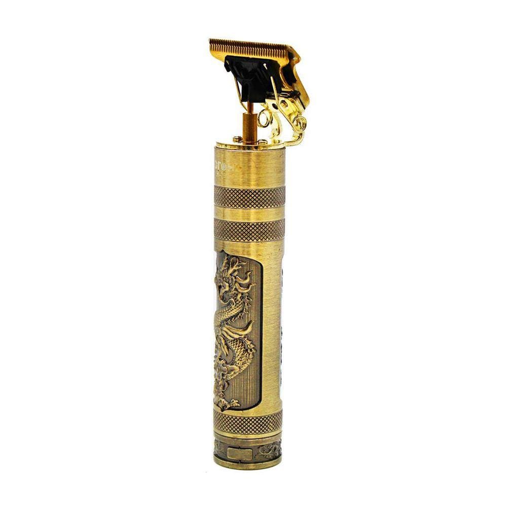 Máquina de Cortar Cabelo Dragão Dourado 4 Pentes