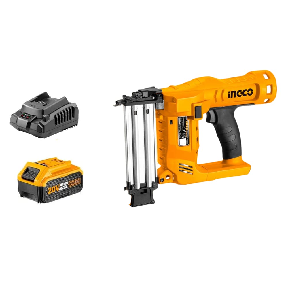 Pinador Pneumático 18ga modelo "F" Com Bateria 4.0a e Carregador Bivolt