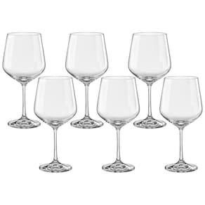 Taça De Cristal Bohemia 570Ml Sandra 6 Peças