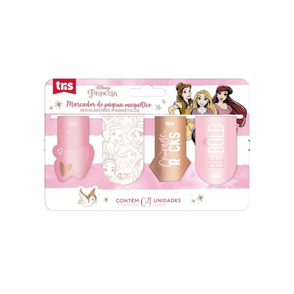 Marcador De Página Magnético 4 Un - Princesas - Tris