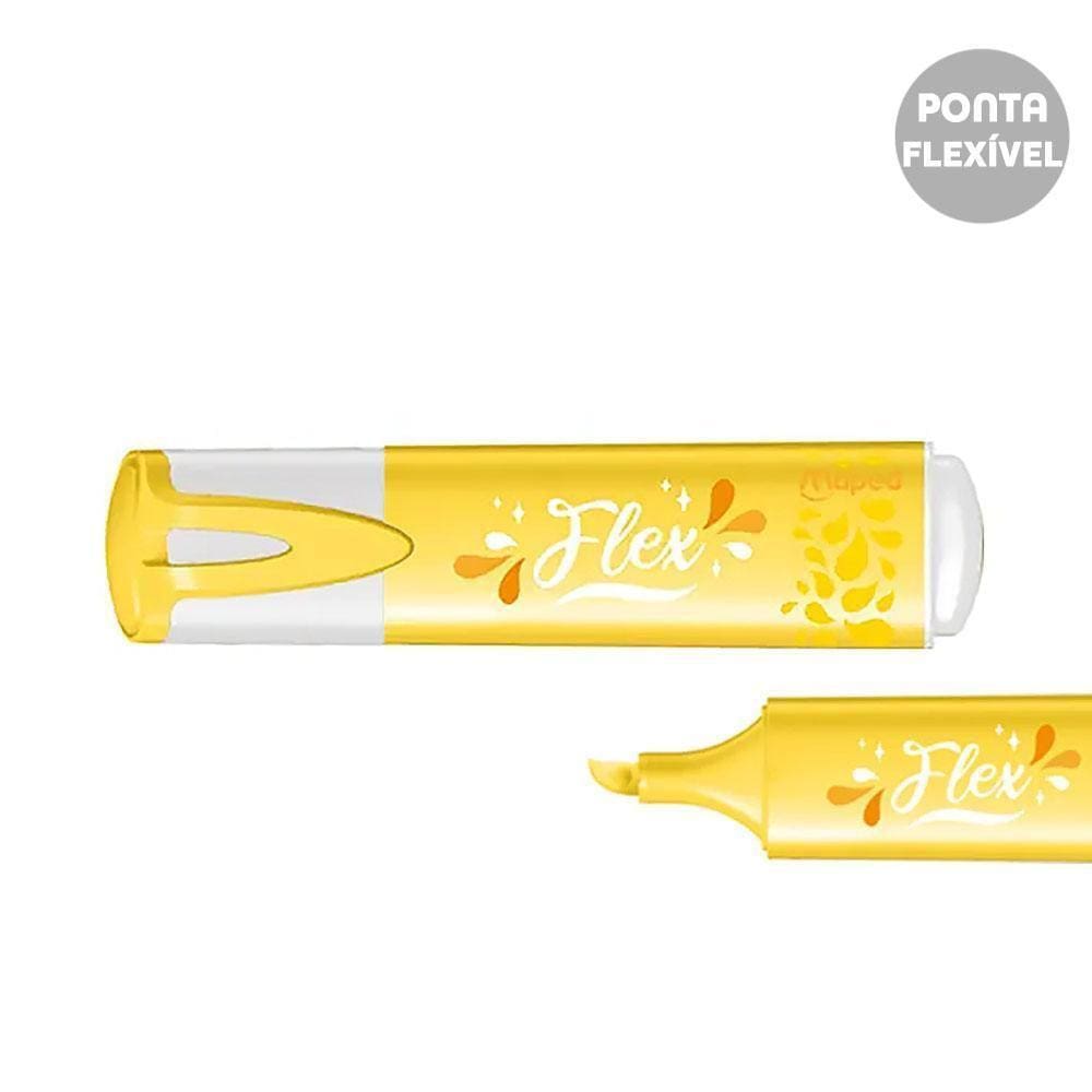 Marca Texto Flex Pastel Maped Amarelo