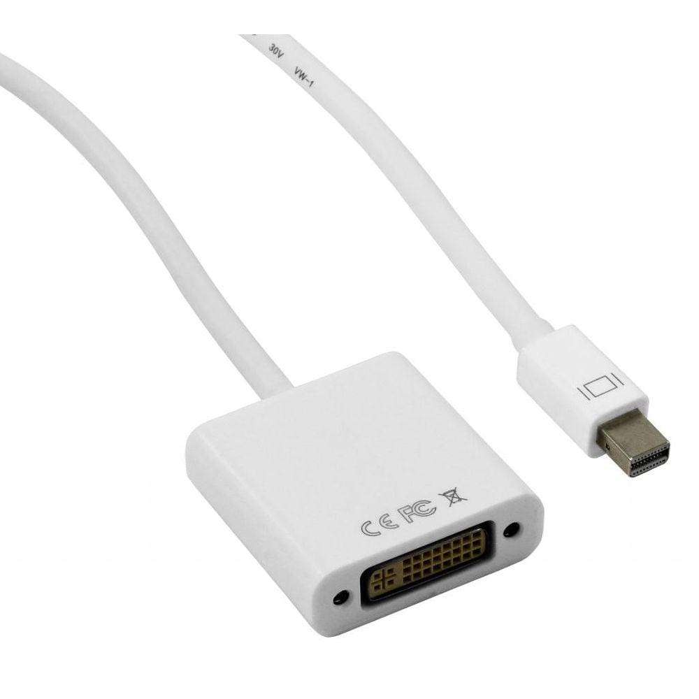 Conversor Mini DisplayPort (Macho) para DVI 24+5 (Fêmea)